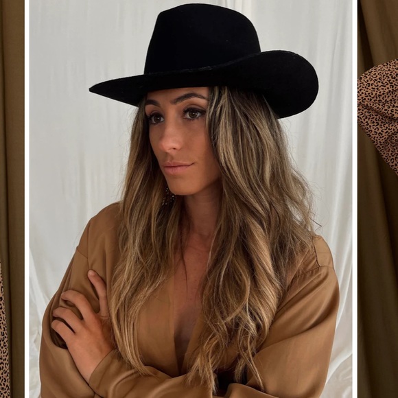 12th Tribe Accessories - 12th Tribe / McGraw Black Cowboy Hat / Tag Still On